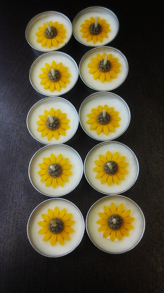 Sunflower Tealight Candles 🌻