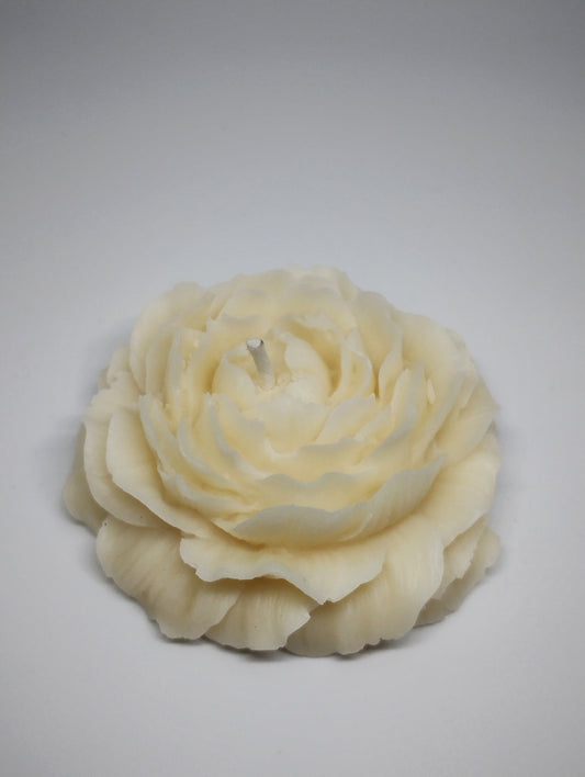 Ivory Bloom Peony Candle