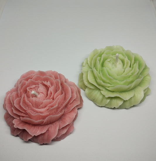 Peony Bloom Scented Duo – Pastel Green & Pink 🌸💚🩷