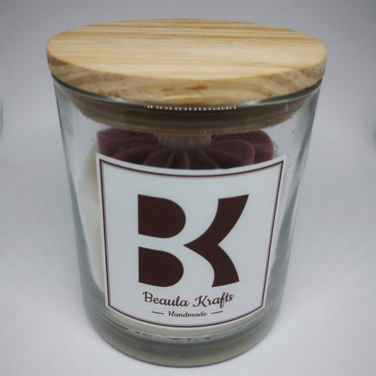 Blush pink Bloom Scented Candle – Classy Opio Fragrance