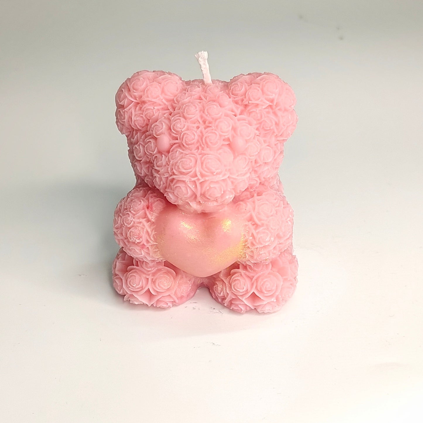 Blush Pink Rose Teddy Candle – Love Edition
