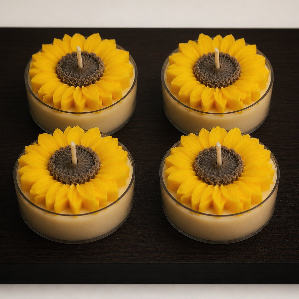Sunflower Jumbo Tealight Candles 🌻