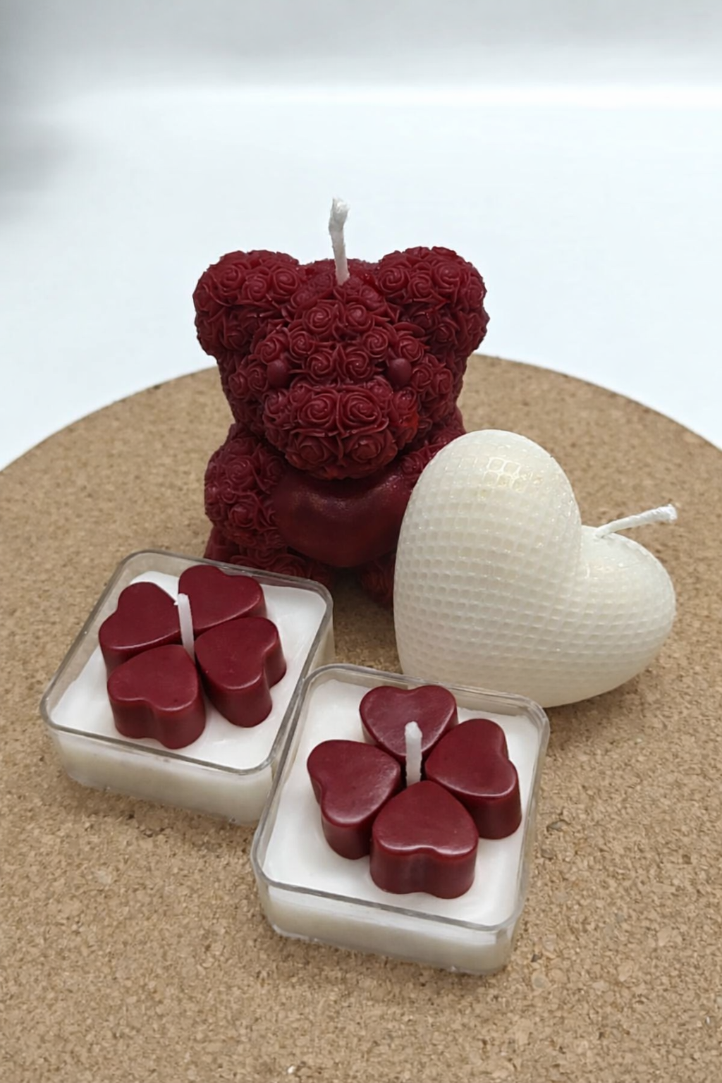 "Forever Love" Candle Combo Gift Set ( Burgundy)
